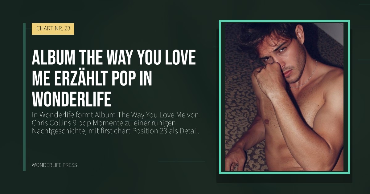 Wonderlife Press: Album The Way You Love Me erzählt pop in Wonderlife. Veröffentlichungscover. CHART NR. 23.