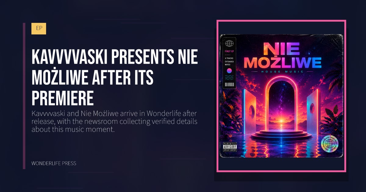 Wonderlife Press: Kavvvvaski presents Nie Możliwe after its premiere. release artwork. EP.