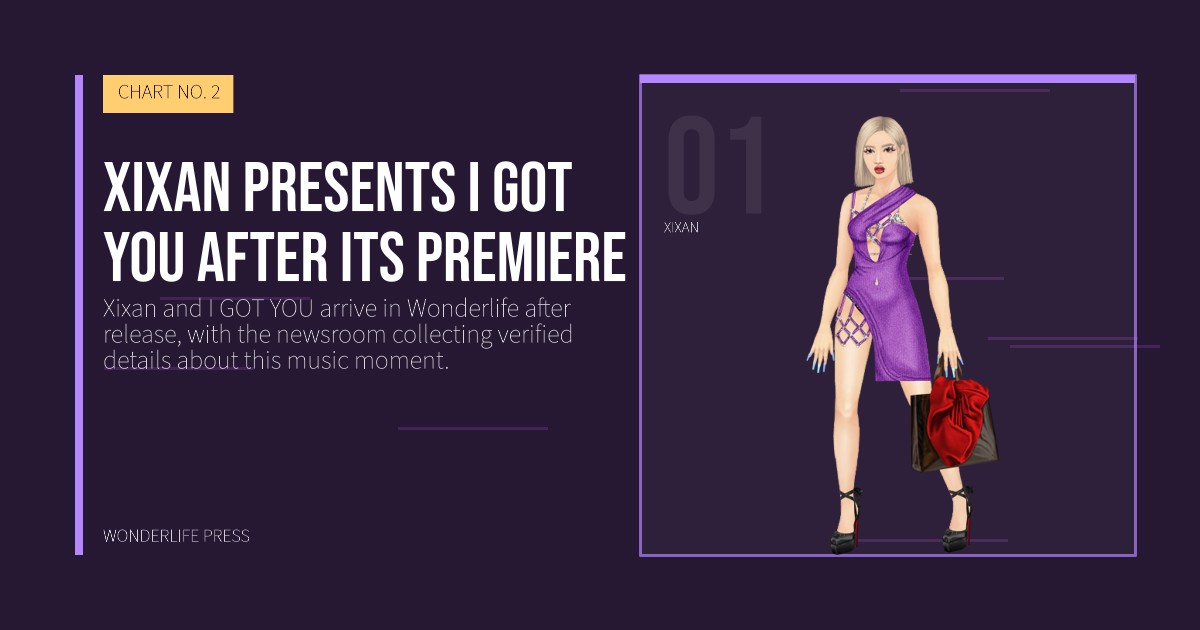 Wonderlife Press: Xixan presents I GOT YOU after its premiere. artist portrait. CHART NO. 2.