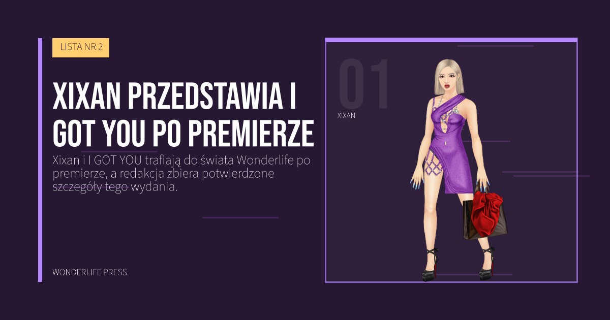 Wonderlife Press: Xixan przedstawia I GOT YOU po premierze. portret artystów. LISTA NR 2.