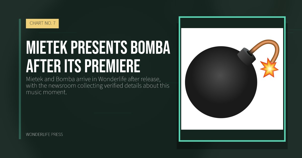 Wonderlife Press: Mietek presents Bomba after its premiere. release artwork. CHART NO. 7.