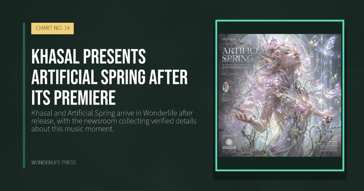 Wonderlife Press: Khasal presents Artificial Spring after its premiere. release artwork. CHART NO. 14.