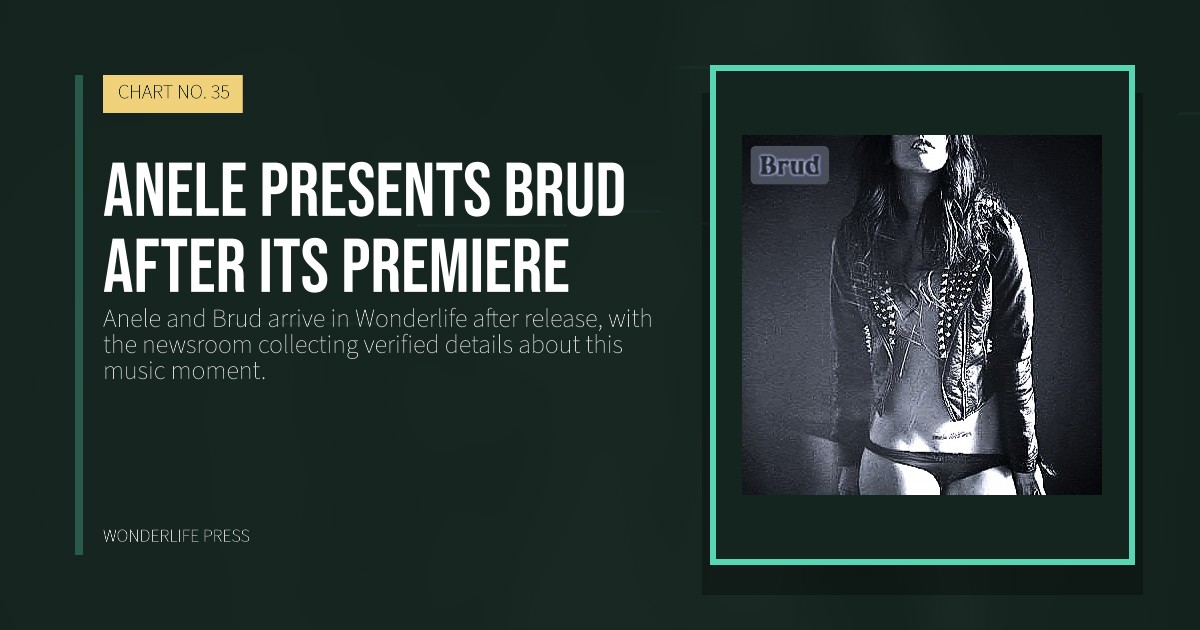 Wonderlife Press: Anele presents Brud after its premiere. release artwork. CHART NO. 35.