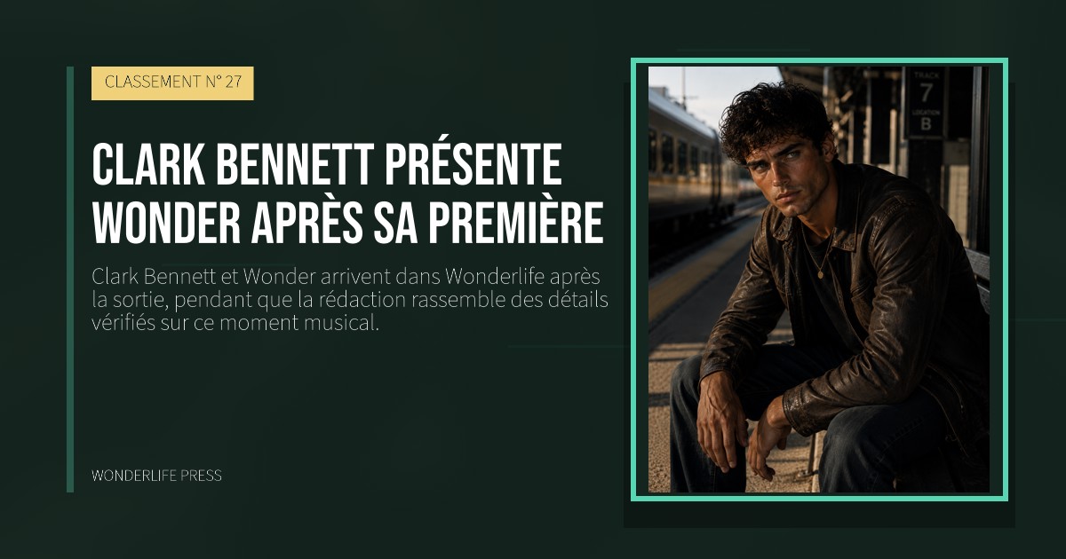 Wonderlife Press: Clark Bennett présente Wonder après sa première. pochette de la sortie. CLASSEMENT N° 27.