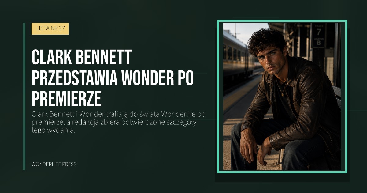 Wonderlife Press: Clark Bennett przedstawia Wonder po premierze. okładka wydawnictwa. LISTA NR 27.