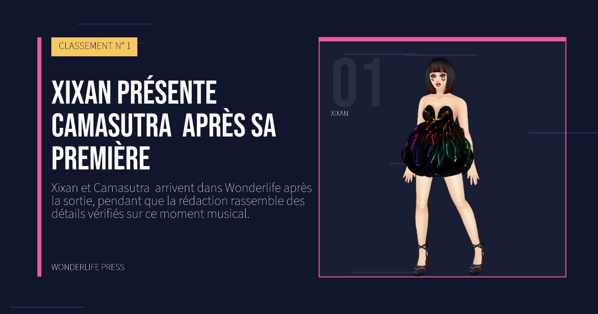 Wonderlife Press: Xixan présente Camasutra  après sa première. portrait des artistes. CLASSEMENT N° 1.