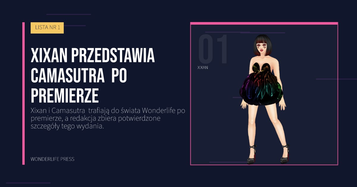 Wonderlife Press: Xixan przedstawia Camasutra  po premierze. portret artystów. LISTA NR 1.