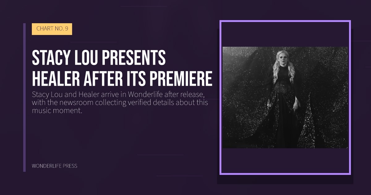Wonderlife Press: Stacy Lou presents Healer after its premiere. release artwork. CHART NO. 9.
