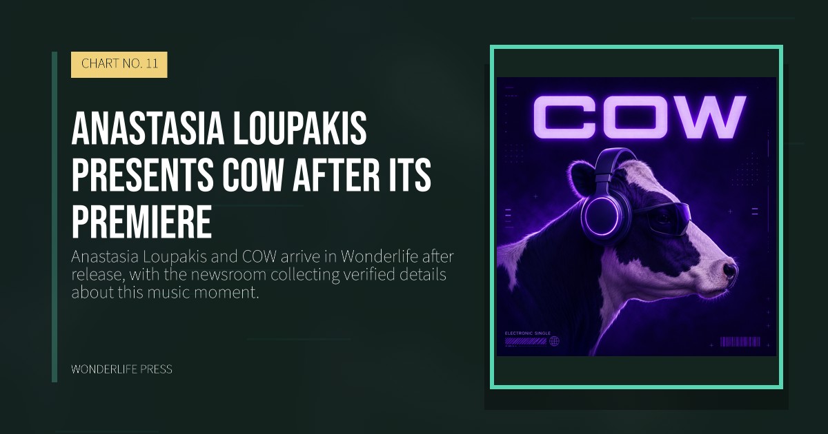 Wonderlife Press: Anastasia Loupakis presents COW after its premiere. release artwork. CHART NO. 11.
