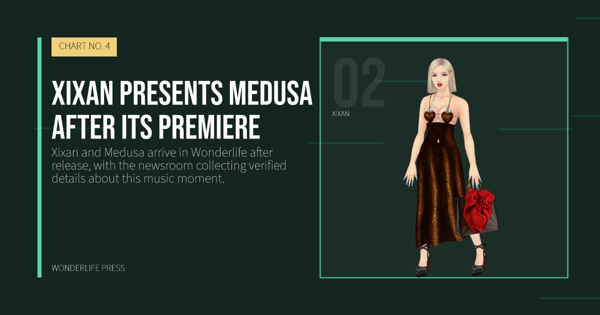 Wonderlife Press: Xixan presents Medusa after its premiere. artist portrait. CHART NO. 4.