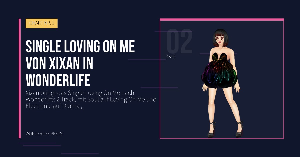 Wonderlife Press: Single Loving On Me von Xixan in Wonderlife. Künstlerporträt. CHART NR. 1.
