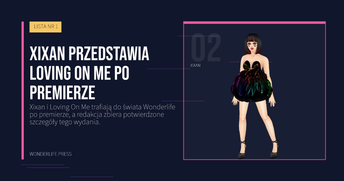 Wonderlife Press: Xixan przedstawia Loving On Me po premierze. portret artystów. LISTA NR 1.
