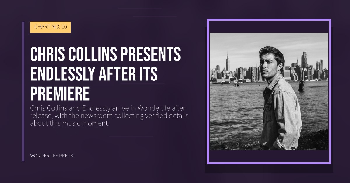 Wonderlife Press: Chris Collins presents Endlessly after its premiere. release artwork. CHART NO. 10.